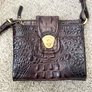 Brahmin Mojito Melbourne Leather Crossbody Bag in Truffle
